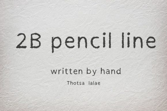 2b Pencil Line Font: A Hand-Drawn Display Typeface for Authentic Campaign Graphics