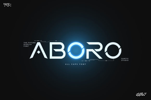 Aboro: The Futuristic Display Font for Your Handmade Brand