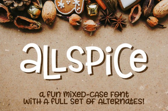 Allspice: A Playful Display Font That Makes Marketing Messages Stick
