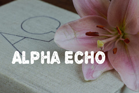 Alpha Echo: A Shredded Display Font for Editorial Design