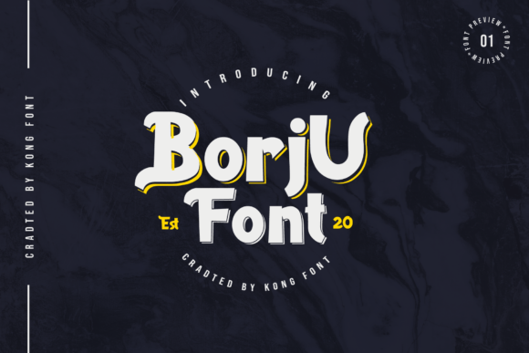 Borju: A Playful Display Font That Cuts Through the Feed