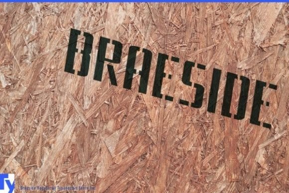 Braeside: A Stencil Typeface for Bold Publishing