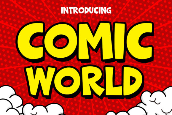 Comic World: A Vintage Display Font for Makers