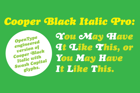 Cooper Black Pro: A Display Font for Editorial Impact