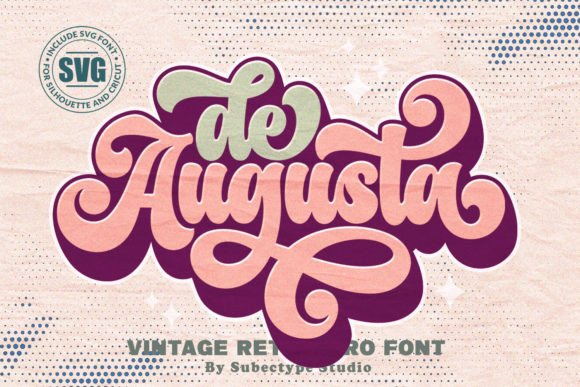 De Augusta: A Retro Display Font for Bold Campaign Visuals