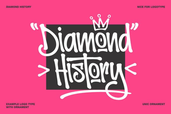 Diamond History: A Graffiti-Style Display Font for Editorial Impact