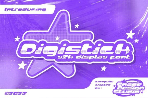 Digistick: A Bold, Analog-Edge Display Font