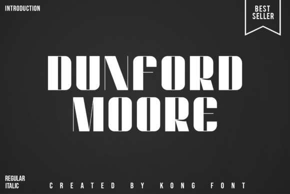 Dunford Moore: A Chunky Display Font for Playful Branding