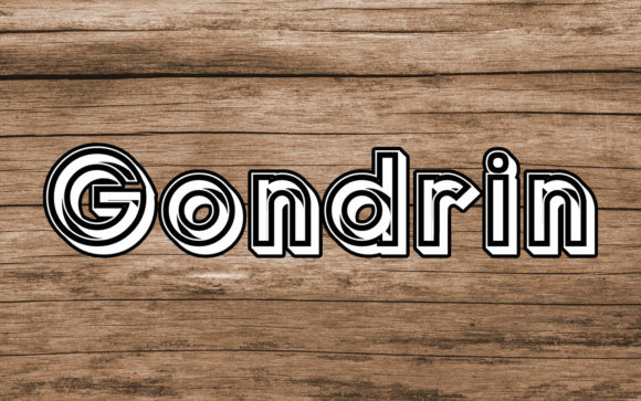Gondrin Font: A Futuristic Display Typeface for Editorial Design