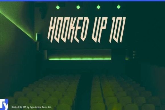 Hooked Up Font: A Sharp-Edged Typeface for Modern Brands