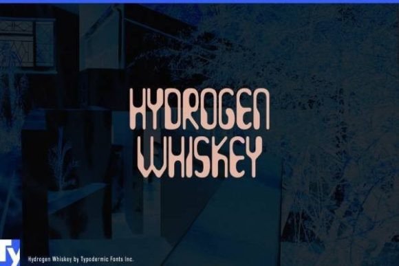 Hydrogen Whiskey: The Retro Techno Display Font for Campaign Design