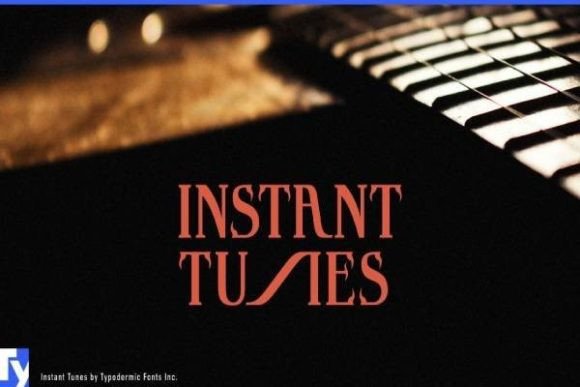 Instant Tunes: A Display Font That Makes Handmade Products Sing