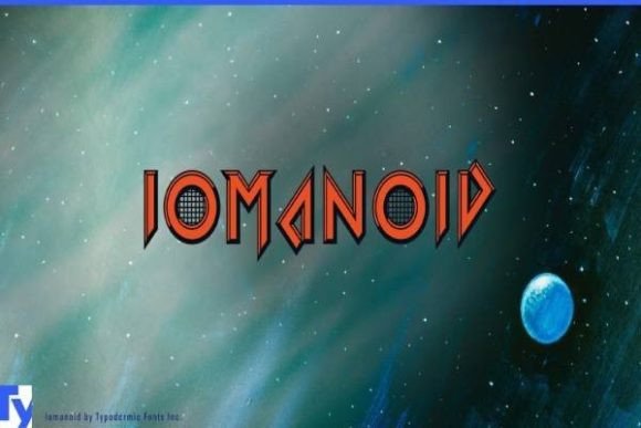 Iomanoid: A Retro Techno Font Built for Bold Branding Moments