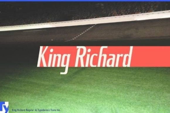 King Richard: A Vintage Automotive Font for Crafters and Makers