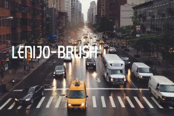 Lenjo Brush: A Bold Display Font for Engaging Marketing Visuals