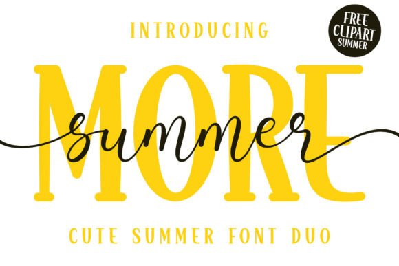 More Summer Duo Typeface: A Fresh Look for My Business
