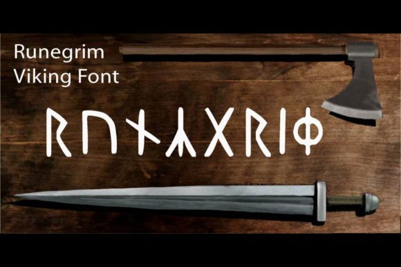 Runegrim: A Display Font for Handmade Labels & Crafts