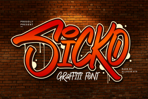 Sicko Font: A Graffiti Typeface for Handmade Products