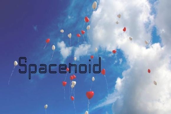 Spacenoid: A Hollow Display Font Ready for Campaign Headlines