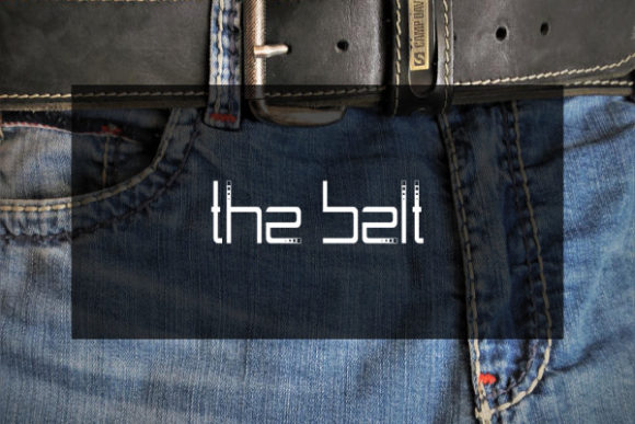 The Belt: A Dashed Display Font for Bold Branding